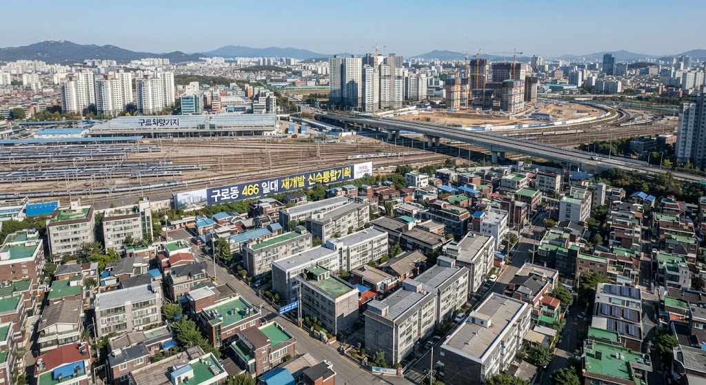 구로동 466 재개발 신속통합기획 현장 및 주변 전경